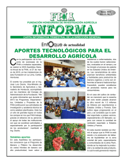 informarles - Fundación Hondureña de Investigación Agrícola