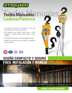 Tecles Manuales Cadena/Palanca