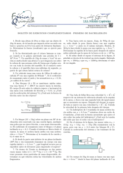 Boletín Final de Dinámica - Física y Química en IESNICO