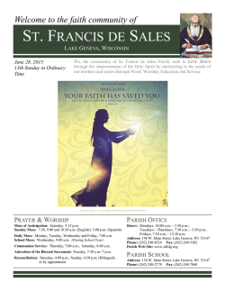 ST. FRANCIS DE SALES