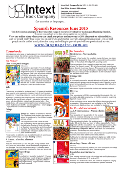 Intext Spanish Brochure - June 2015