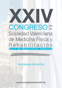 PROGRAMA DEFINITIVO - XXV Congreso de la Sociedad