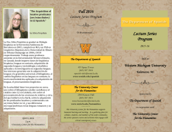 Lecture Series Program - Western Michigan University