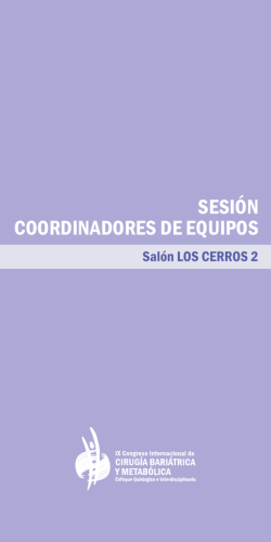 SESIÓN COORDINADORES DE EQUIPOS
