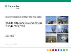 Red de estaciones solarimétricas PUC/DICTUC/FCR