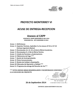 PROYECTO MONTERREY VI ACUSE DE ENTREGA