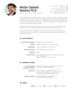 Héctor Cadavid Ramírez Ph.D