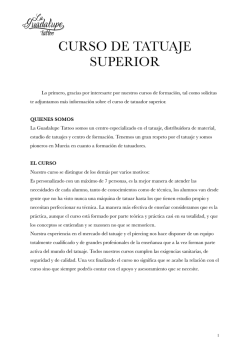 PDF - CURSO SUPERIOR - cursos la guadalupe tattoo