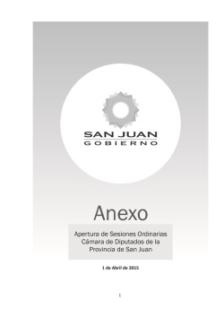 Ver y Descargar el ANEXO 2015 - Legislatura Provincial de San Juan
