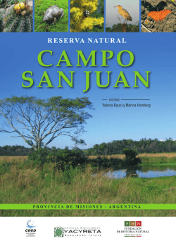 CAMPO SAN JUAN - Fundación de Historia Natural Félix de Azara