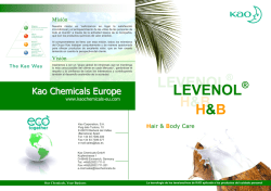 levenol ® h&b - Kao Chemicals Europe