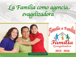 Seminario de familia como agente evangelizador PDF
