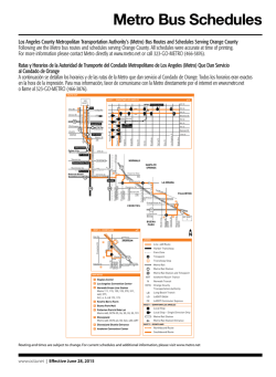 Metro Bus Schedules - Orange County Transportation Authority