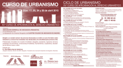 curso de urbanismo - Agrupación de Jóvenes Abogados de Madrid
