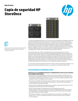 Copias de seguridad HP StoreOnce