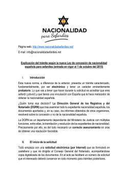 texto informativo - Nacionalidad española para sefardíes