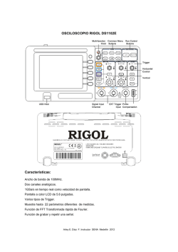 OSCILOSCOPIO RIGOL DS1102E