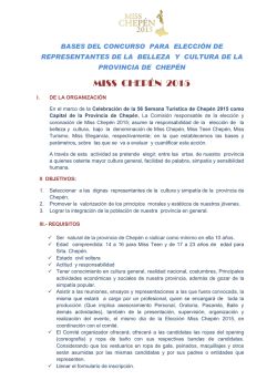 bases miss chepen 2015 - Municipalidad Provincial de Chepén