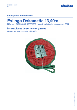 (es) Eslinga Dokamatic 13,00m (a partir del año de construcción 2004)
