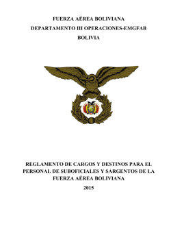 fuerza aérea boliviana departamento iii operaciones