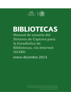Manual de Usuario - 912 Bibliotecas