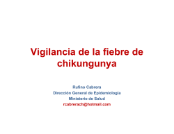 Vigilancia de la fiebre de Chikungunya