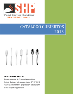 CATALOGO CUBIERTOS 2013