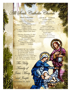 December 27, 2015 - All Souls Catholic Church