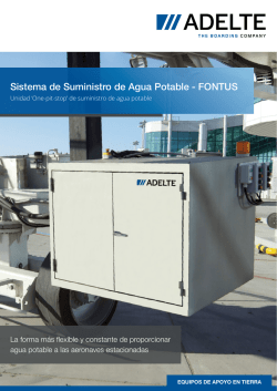 Sistema de Suministro de Agua Potable - FONTUS