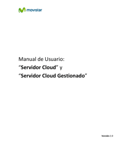Manual de Usuario: “Servidor Cloud” y “Servidor Cloud