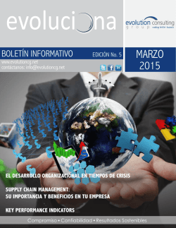 5ta Edicion MAR 2015 - Evolution Consulting Group