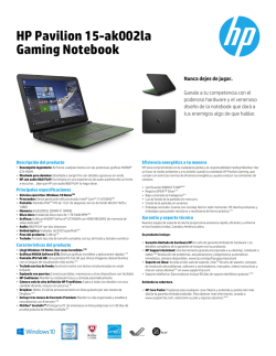 HP Pavilion 15-ak002la Gaming Notebook