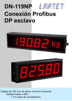 DN-119NP Conexión Profibus DP esclavo