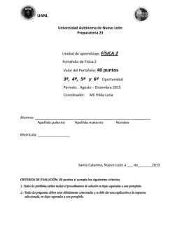 fisica ii - Preparatoria 23 - Universidad Autónoma de Nuevo León