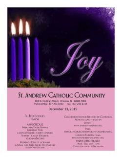 December 13 - St. Andrew Catholic School