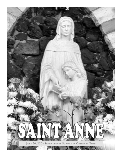 July 26, 2015 - St. Anne Catholic Church & Shrine