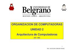 ORGANIZACION DE COMPUTADORAS UNIDAD 2 Arquitectura de