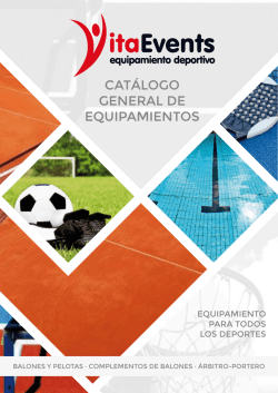 Catálogo general de equipamientos