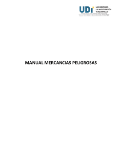 MANUAL MERCANCIAS PELIGROSAS