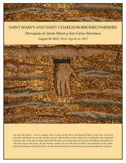 SAINT MARY`S AND SAINT CHARLES BORROMEO PARISHES