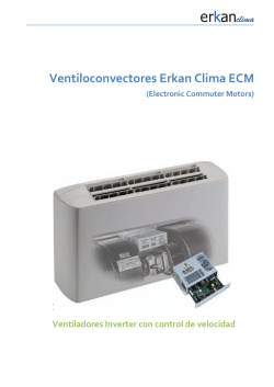 Ventiloconvectores Erkan Clima ECM