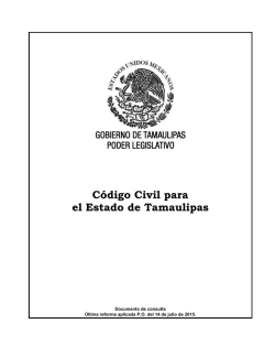 Código Civil - Ayuntamiento de Tampico