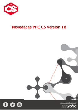 Novedades PHC CS Versión 18