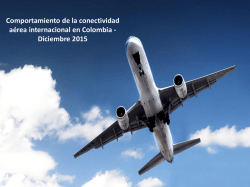 Comportamiento de la conectividad Aérea Internacional en Colombia