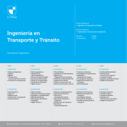 Ingeniería en Transporte y Tránsito