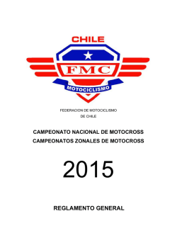 reglamento general mx 2015 - Federación de Motociclismo de Chile