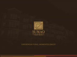 Diapositiva 1 - Sumaq Machu Picchu Hotel