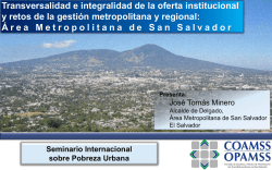 Área - Seminario Internacional sobre Pobreza Urbana