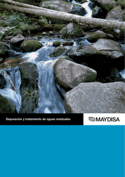 Depuración y tratamiento de aguas residuales
