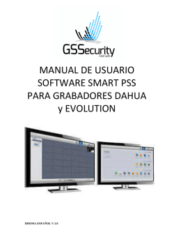 Manual Usuario PSS Manual para usuario de PSS. PDF 6MB